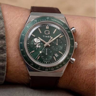 Montre Peanuts x Q Timex Chronograph 40mm TW6A04400 - Timex