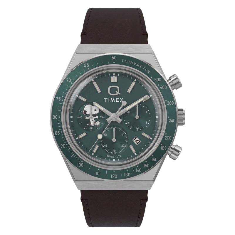 Peanuts x Q Timex Chronograph 40mm TW6A04400 Watch - Timex