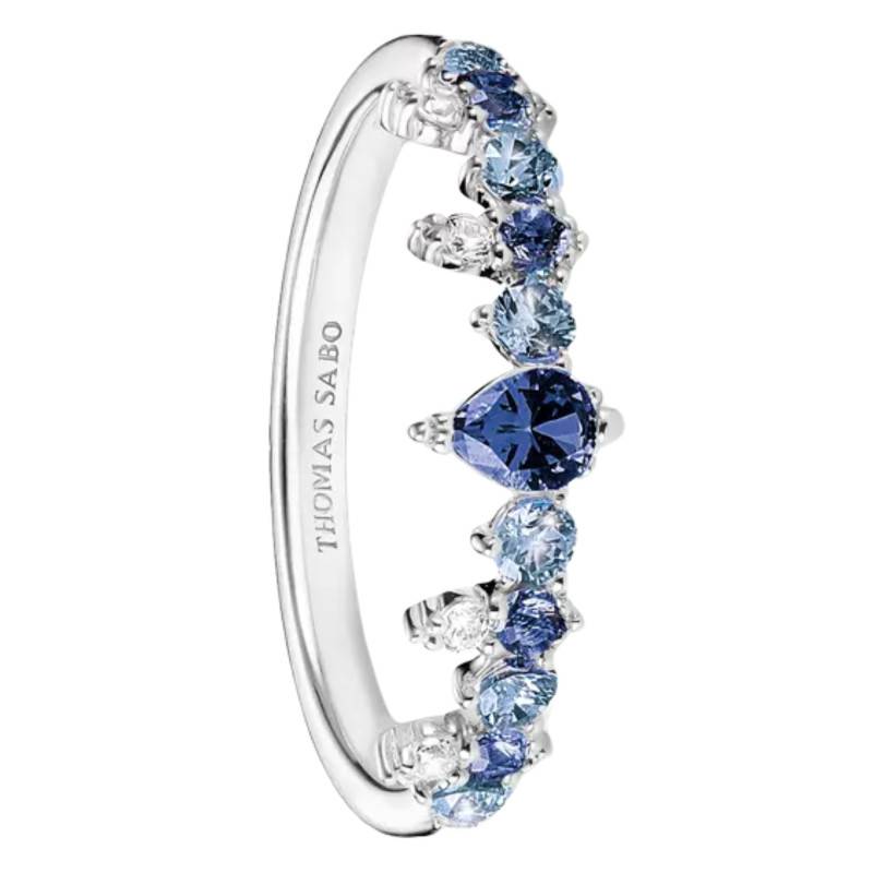 Bague Midnight Sky en Argent 925, Cristaux Bleus & Oxydes de Zirconium - TR2552-166-1 - Thomas Sabo