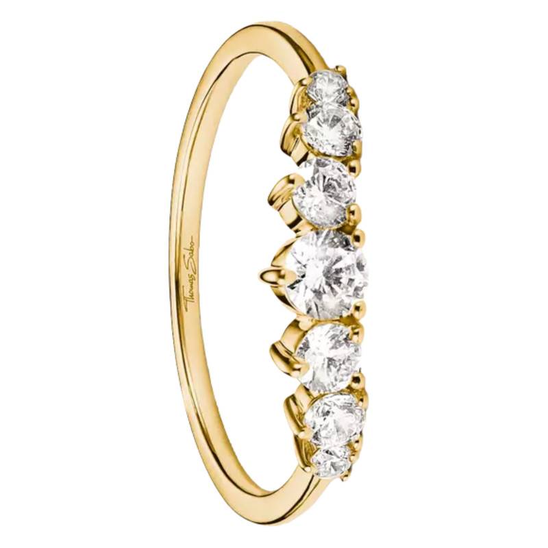 Bague Midnight Sky en Métal Doré & Oxydes de Zirconium Ronds - TR2551-M01-14 - Thomas Sabo
