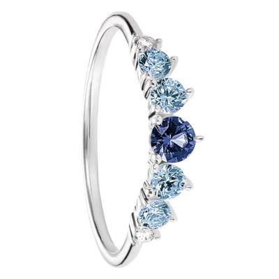 Bague Midnight Sky en Argent 925, Cristal Bleu & Oxydes de Zirconium - TR2551-166-1 - Thomas Sabo