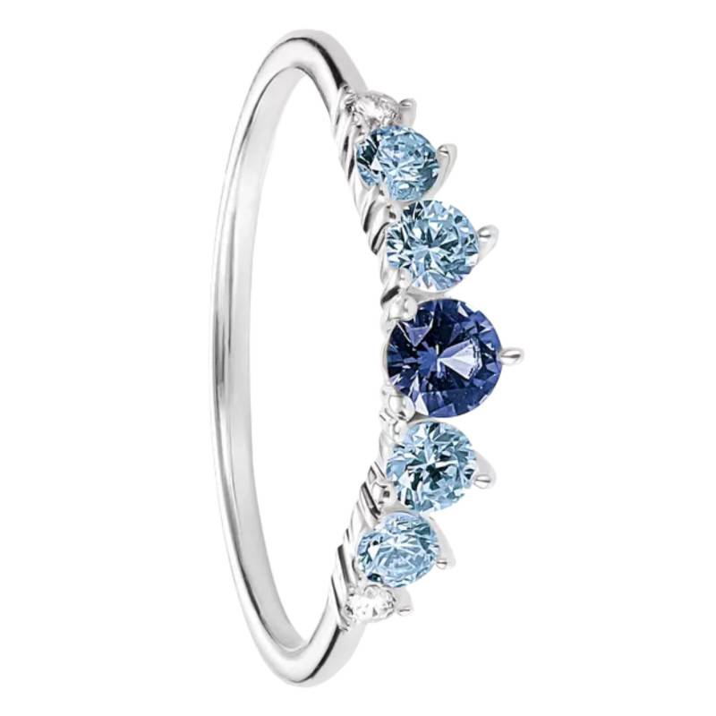 Bague Midnight Sky en Argent 925, Cristal Bleu & Oxydes de Zirconium - TR2551-166-1 - Thomas Sabo