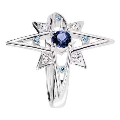 Bague Midnight Sky Étoile en Argent 925, Cristal Bleu & Oxydes de Zirconium - TR2550-166-1 - Thomas Sabo