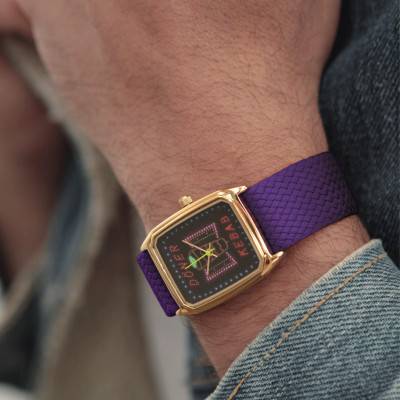 Signature Paristanbul Violet Perlon Watch - LAPS