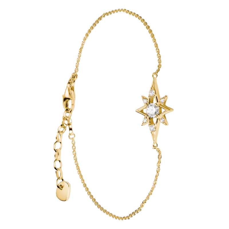 Bracelet Midnight Sky en Métal Doré & Oxydes de Zirconium Blancs, Longueur de 16 cm à 19 cm - A2246-M01-14 - Thomas Sabo