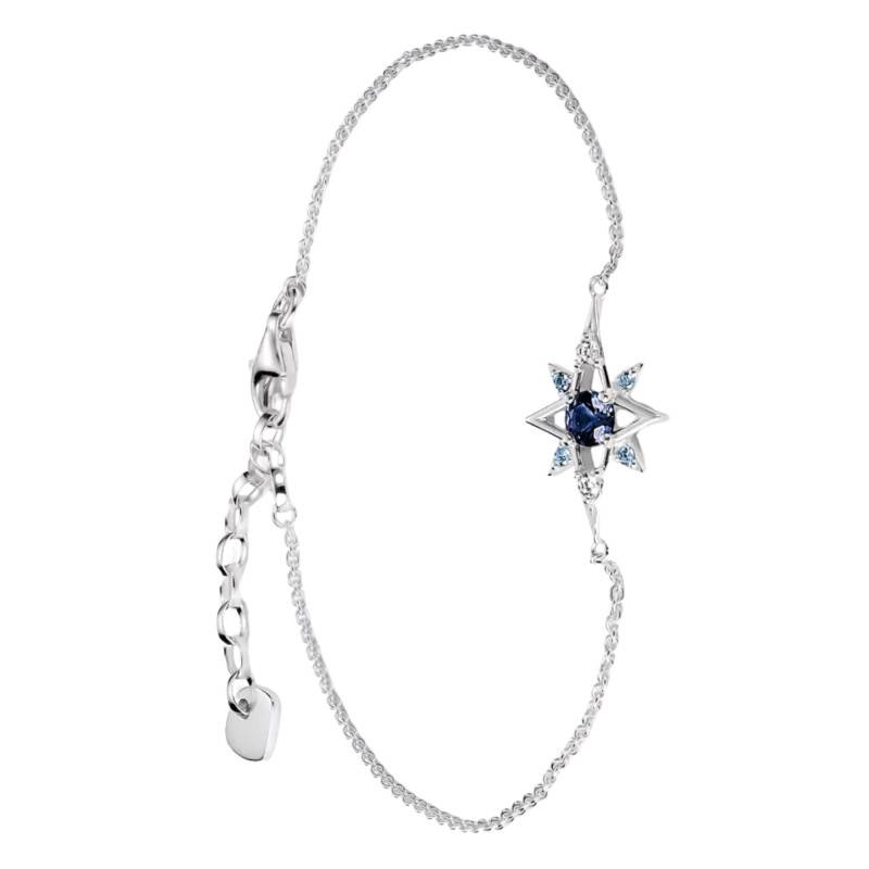 Bracelet Midnight Sky en Argent 925, Cristal Bleu & Oxydes de Zirconium Blancs, Longueur de 16 cm à 19 cm - A2246-166-1 - Thomas Sabo