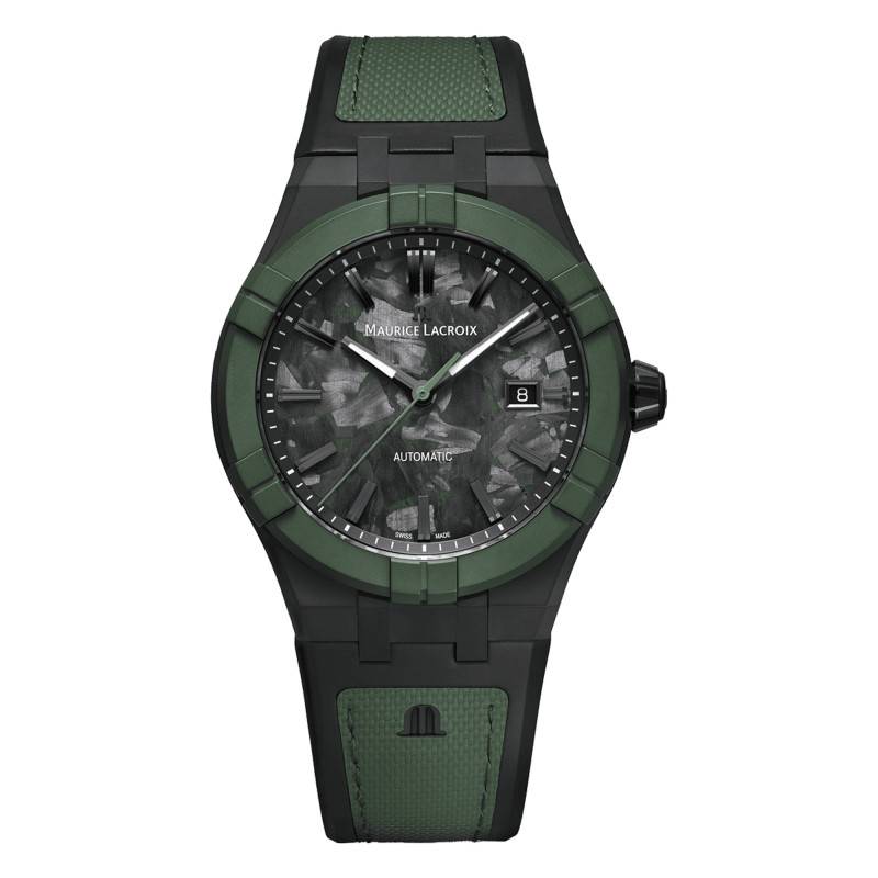 Deep Forest Frozen Carbon Aikon-ic 43mm Limited Edition Watch AC6008-TTL50-630-2 - Maurice Lacroix