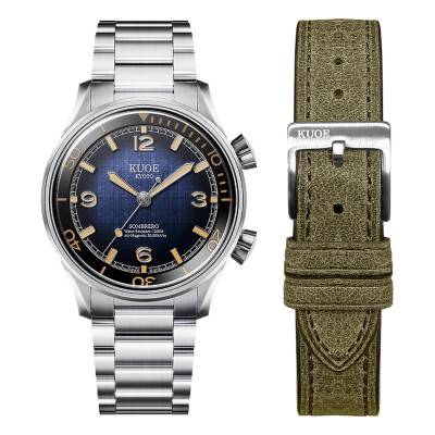 Sombrero 90-011 Gradation Navy Linen Textured Dial Watch - Kuoe Kyoto