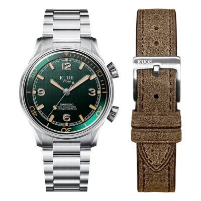 Sombrero 90-011 Green Linen Textured Dial Watch - Kuoe Kyoto