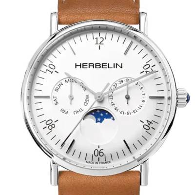 Montre Inspiration Moon Phase 12747AP11GD - Herbelin
