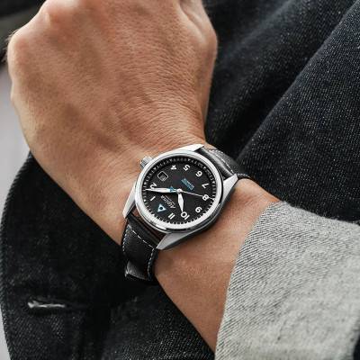 Startimer Pilot Solarmetre 38 mm Watch AL-140BW3S26 - Alpina