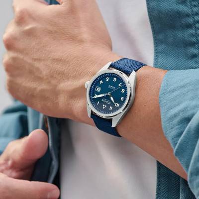 Startimer Pilot Solarmetre 38 mm Watch AL-140BLW3S26 - Alpina
