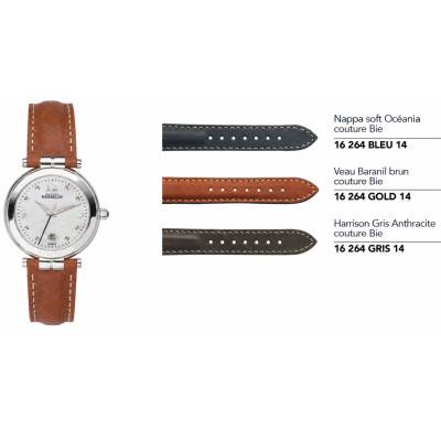 Bracelets en cuir pour montre série 16 mm 14264 - Herbelin