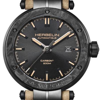 Montre Newport Automatic Carbon Titanium 1788CTN143SA - Herbelin