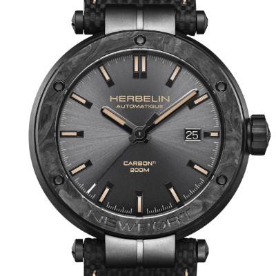 Montre Newport Automatic Carbon Titanium 1788CTN153 - Herbelin