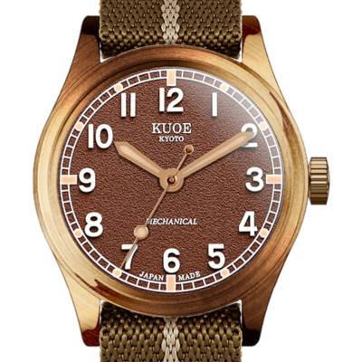 OLD SMITH 90-002 38mm Bronze Case Brown Dial Watch - Kuoe Kyoto