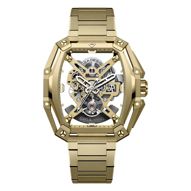 Montre Hunter Vintage Sand Gold Z035-GO01-8G - Ciga Design