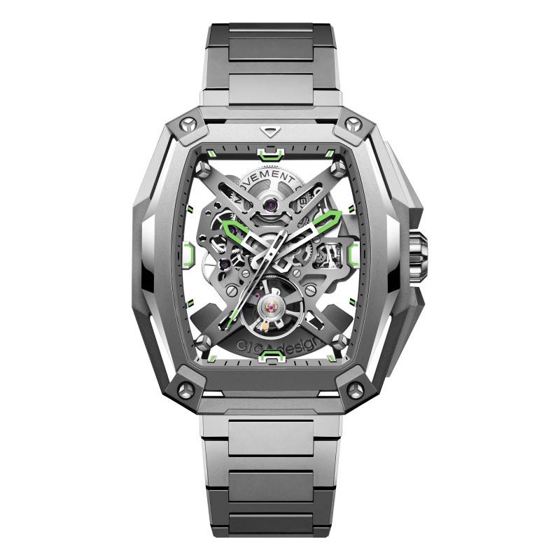 Hunter Titanium Silver Z041-TT01-1T Watch - Ciga Design