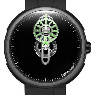 Montre Time Cipher Carbon T021-SIGR-6B - Ciga Design