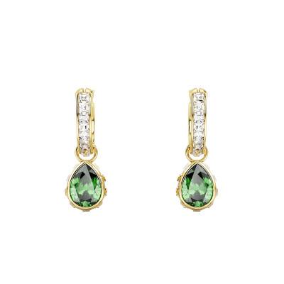 Chroma Pear-Shaped Gold-Plated Metal & Bicolor Crystal Drop Earrings - 5662922 - Swarovski