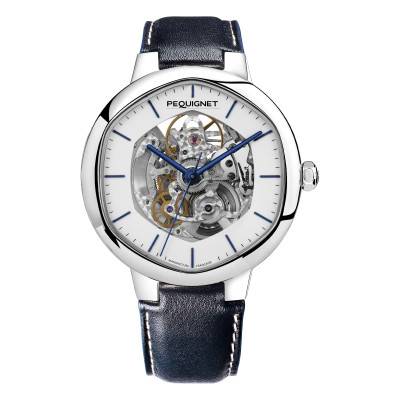 Montre Exagone Blanc Squelette 4470413SQ - Pequignet