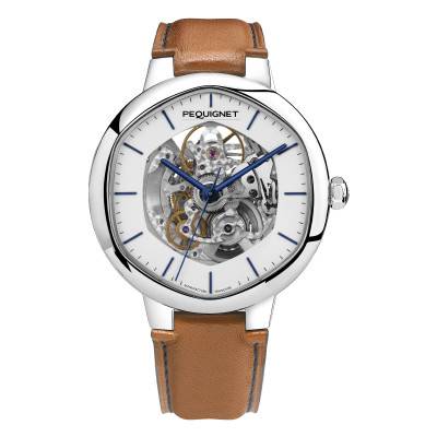 Montre Exagone Blanc Squelette 4470413SQ - Pequignet
