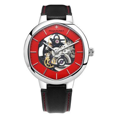 Exagone Rouge Squelette Watch 4470463SQ - Pequignet