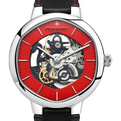 Exagone Rouge Squelette Watch 4470463SQ - Pequignet