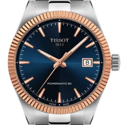 Gentleman Gold Bezel Watch T934.807.41.041.00 - Tissot