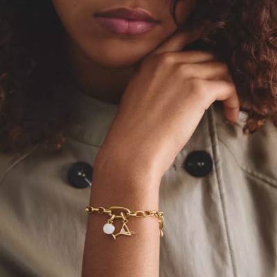 June Birthstone Gold-Tone Metal Charm Pendant - Connect - CC1334-M01-14 - Thomas Sabo