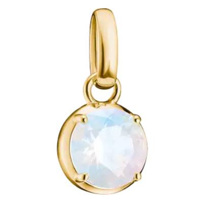 June Birthstone Gold-Tone Metal Charm Pendant - Connect - CC1334-M01-14 - Thomas Sabo