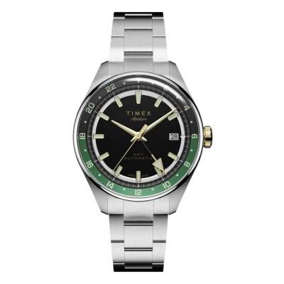 Timex Atelier GMT Premiere M1a Auto 38mm SST Watch TW6A07200 - Timex
