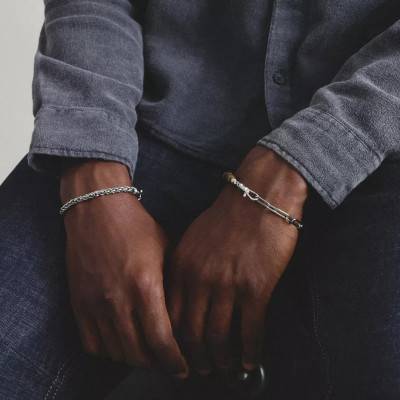 Bracelet Rebel Steel en Acier Inoxydable, Longueur de 18 cm, 20 cm ou 22 cm - A2257-S01-53 - Thomas Sabo