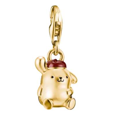 Hello Kitty Pompompurin Gold-Tone Metal & Enamel Pendant Charm - 2255-M05-39 - Thomas Sabo