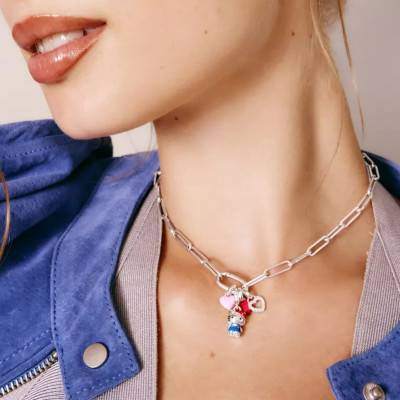 Pendentif Charm Hello Kitty Original en Plaqué Argent & Émail - 2253-M06-7 - Thomas Sabo