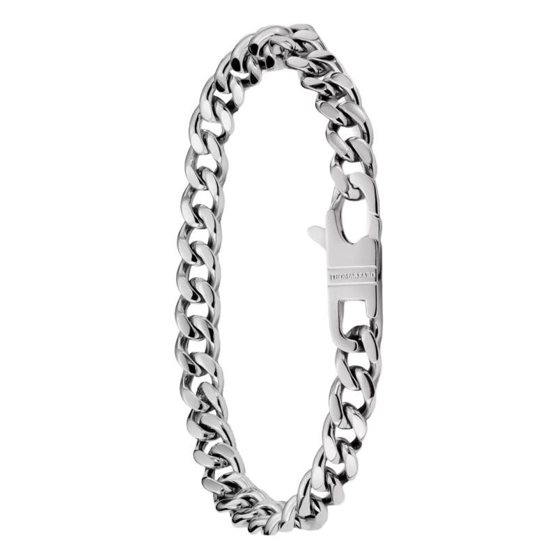 Rebel Steel Stainless Steel Curb Chain Bracelet, 7,00 mm Thick, 18 cm, 20 cm or 22 cm Long - A2251-S01-53 - Thomas Sabo