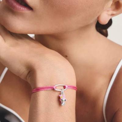 Hello Kitty My Melody Yellow Bow Silver-Plated and Enamel Charm Pendant - Connect - CC1371-M06-9 - Thomas Sabo
