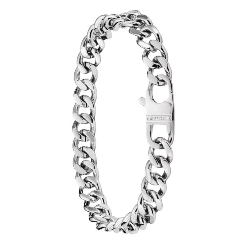 Rebel Steel Stainless Steel Curb Chain Bracelet, 9,00 mm Thick, 18 cm, 19,50 cm or 22 cm Long - A2252-S01-53 - Thomas Sabo