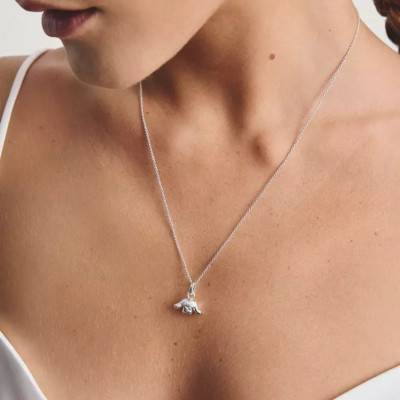Collier Hello Kitty Cinnamoroll en Plaqué Argent & Émail, Longueur 40 cm Ajustable - KE2415-M06-21-L45v - Thomas Sabo