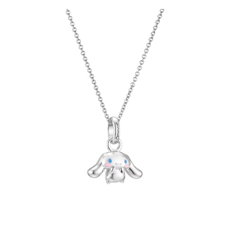 Hello Kitty Cinnamoroll Silver-Plated and Enamel Necklace, Adjustable 40 cm Length - KE2415-M06-21-L45v - Thomas Sabo