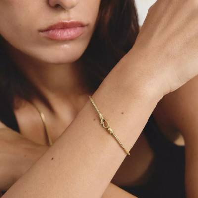 Bracelet Serpent Rebel Steel en Acier Doré, Longueur 16 cm, 18 cm ou 20 cm - A2253-S02-39 - Thomas Sabo