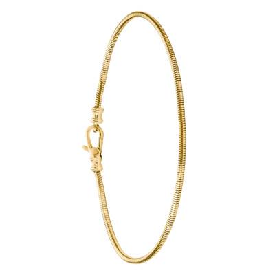 Rebel Steel Gold-Tone Steel Snake Chain Bracelet, 16 cm, 18 cm or 20 cm - A2253-S02-39 - Thomas Sabo