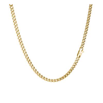 Chaîne Gourmette Rebel Steel en Acier Inoxydable Doré, Longueur 55 cm - KE2406-S02-39-L55 - Thomas Sabo