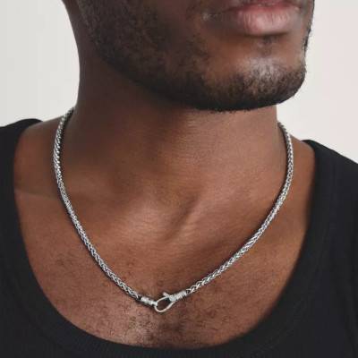 Chaîne Torsadée Rebel Steel en Acier Inoxydable, Longueur 55 cm - KE2404-S01-53-L55 - Thomas Sabo
