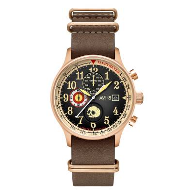Montre Hawker Hurricane Classic Chronograph 1924US MR Skelly Limited Edition AV-4158-01 - Avi-8