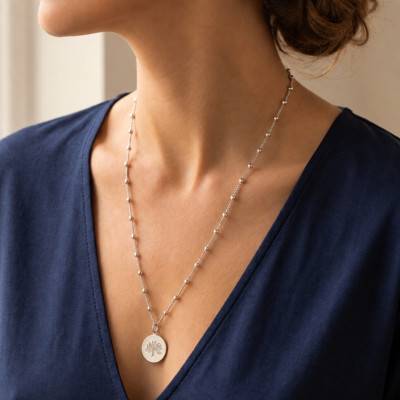 Collier Arbre de Vie en Acier, Longueur 50 cm Ajustable - Artemis