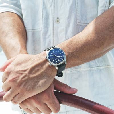 Black Leather Bradner Watch SP-5062-03 - Spinnaker