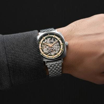 Thomas Earnshaw City Of London Moorgate Skeleton Automatic Bronze Spark ES-8319-11 Watch - Thomas Earnshaw