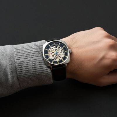 Montre City Of London Moorgate Skeleton Automatic Raven Show ES-8319-01 - Thomas Earnshaw