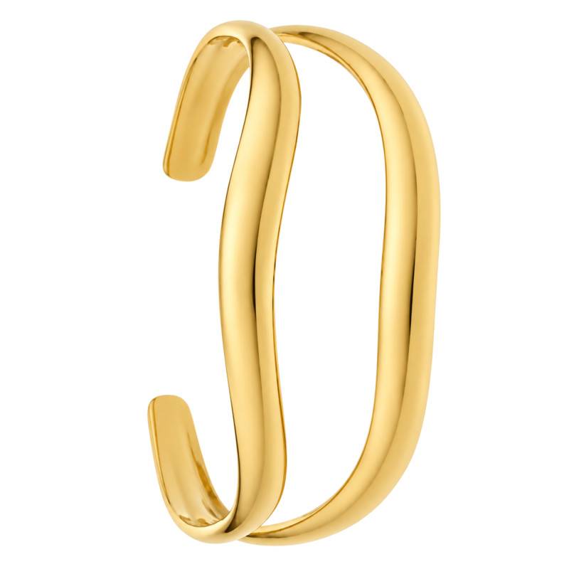 Bracelet Jonc Double en Acier Doré - Naïades